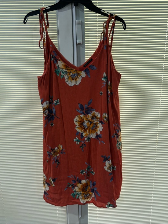Papermoon Dresses & Skirts - Papermoon Rust Floral Scoop Neck Dress